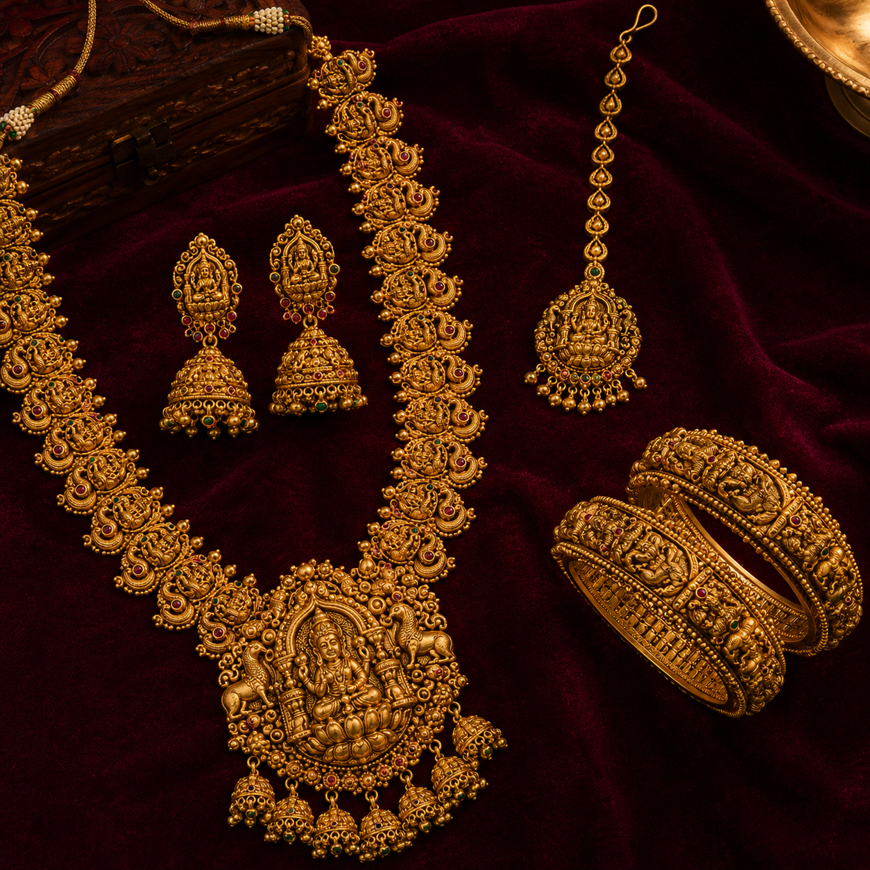 Temple Jewellery Set